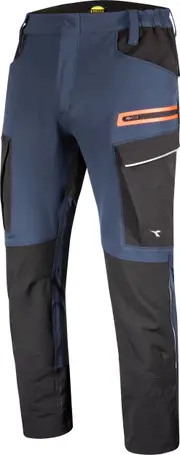 Diadora Utility Hybrid Cargo, workwear pants , color: Black/Dark Blue , size: M