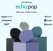 Amazon Echo Pop | Compact Smart Speaker with Alexa | Full Sound | Charcoal | $40