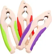 Zerodeko Nut Crackers for Walnuts Seafood Strong Aluminum Alloy Non-Slip Handle Dual-Sawtooth Portable Easy Cleaning Random