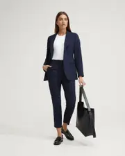Ebony Wool Stretch Suit Jacket
