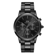 Daniel Wellington Iconic Chronograph 42 Link Black Sunray Watch