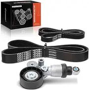 Engine Serpentine Belt Drive Kit Compatible with Mazda CX-5 CX5 2015-2023, 3 2014-2023, 3 Sport 2014-2017 2019-2023, 6 2014-2021, CX-9 CX9 2019, CX-3 CX3 2021-2.0L 2.5L