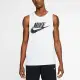 【NIKE 耐吉】背心 男款 運動背心 AS M NSW TANK ICON FUTURA 白 AR4992-101