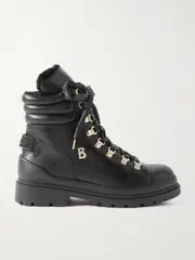 [BOGNER] BOGNER - St. Moritz 14 Shearling-lined Leather Ankle Boots - Black - IT35 IT 35 Black