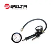 Selta Taiwan 4-in-1 Tire Inflator Gauge 2.5" Dial Tyre Pressure Gauge 240PSI