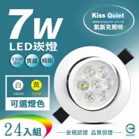 在飛比找momo購物網優惠-【KISS QUIET】7W LED崁燈 開孔9.5cm -