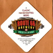 Route 66 Brewery Beer Coaster St Louis MO