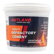 64 Fl. Oz. Refractory Cement Tub – High-Heat Sealant for Fireplaces, Stoves & Fu