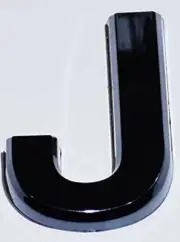 1 PCS - Apartment Number Sign/Mailbox Number Sign, J ( 3D,2.75 x 1.75,)