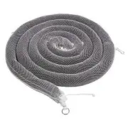 Oil Absorbent Boom Sock 3in x 20ft Spill Cleanup 16gal Capacity Black White