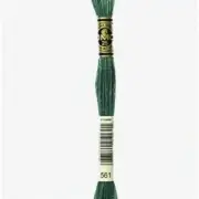 Colorful Threads: Vibrant Stranded Cotton Embroidery Thread 561 - Perfect for Cr