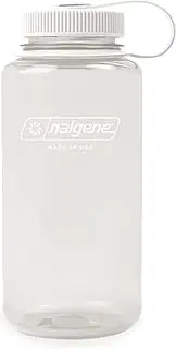 Nalgene Monochrome Collection Water Bottle - BPA Free, Made from Recycled Materials - Reusable for Backpacking, Hiking, Gym - Shatterproof - 32 oz - Cotton