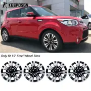For Kia Soul 4PCS ABS 15" Wheel Rim Covers Hub Caps Fit R15 Tire Steel Wheel (for: Kia)