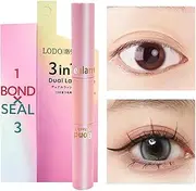Eyelash Bond and Seal,Seal and Bond Eyelash Adhesive | Dual-ended Seal & Bond Cluster Glue Mascara for DIY Eyelash Extensions, Long Lasting Adhesive for Girls with Sensitive Eyes