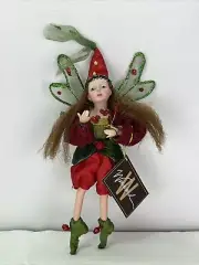 New 8" Winward Holidays Woodland Fairy Elf Doll Posable Shelf Sitter