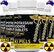 Potassium Iodide Tablets KI Pills 130 mg (1 Pack) - (60Tablets) EXP 04/2034