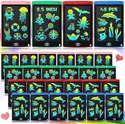 Zhehao 48 Pieces LCD Writing Tablet Doodle Pads Bulk for Kids 8.5 Inch LCD Drawing Board Colorful Doodle Board Reusable Erasable Painting Pads Learning Toy for 3-10 Years Old (Blue,red,Green,Pink)