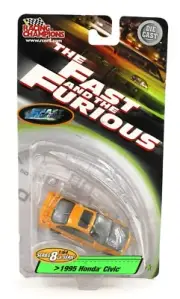 1:64 Racing Champions THE FAST & FURIOUS Orange 1995 Honda Civic *NIP*