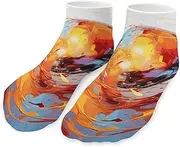 [QMNVBDS] Brightly Colored Spheres Socks Ankle Length Socks Casual Short Socks for Women Men Low Cut Sports Socks Running Socks No Show Socks Ankle Socks Athletic Socks Workout Socks, Style, One Size
