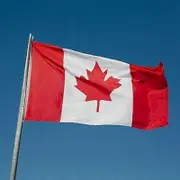 2PCS Reinforced Canadian Flag 90 x 150 cm, with two metal eyelets, Canada flag