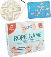 HONITANO 1Set Interactive Finger String Game Cradle Rope Hand Coordination for Early Education Encourages Teamwork Communication Skills Fun Safe