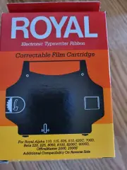Adler Royal IBM Black Correctable Typewriter Ribbon Electronic 310/410 Red Box