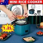 1.2L Electric Mini Rice Cooker Steamer Porridge Soup Portable Small Cooking Kit