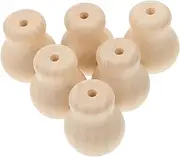 [COMNESTBI] 6Pcs Rustic Wooden Pull Cord Knobs for Window Blinds Replacement Tassels Easy DIY Installation Elegant Design for Home Decor