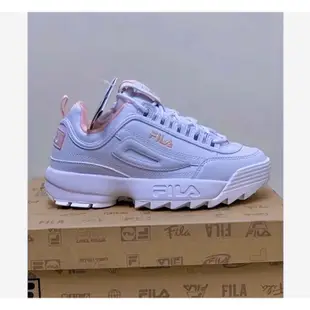 ✨FILA Disruptor 2 女款白粉老爹鞋 厚度增高運動鞋 穿上瞬間長高3公分❤️‍🔥