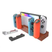 4 Ports Charging Stand Station Cradle with 8 Game Slots for NS Switch Joy-Con