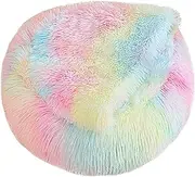 Dog Bed Medium Size Dog- Luxurious Shaag Fuur, Ultra Soft Round Pet Sofa, Comfortable Donut Cuddler | Machine Washable Nest for Cats and Dogs, Flufy Plush Bed, Anti-Slip Bottom, Joint Relief