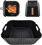 Silicone Mould Hot Air Fryer for Ninja Hot Air Fryer Max Pro 6.2 L AF180EU, Reusable Ninja Airfryer Accessories, Silicone Inserts for 6.2 L AF180DE 4.7 L AF140EU