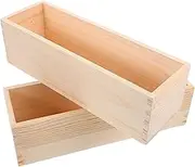 jojofuny 2pcs Wooden Soap Molds for DIY Soap Making Lidless Design for Efficient Production Wooden Box