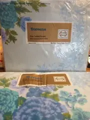 Vintage Stevens sheets Flat Double with Pillowcases