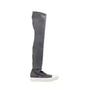 High Socks over-the-knee suede sneakers 38 Gray