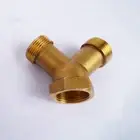 Rustproof Brass Y Piece Plug Thread Tap Adapter High Pressure Washing Machine...