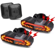 Waterproof Bicycle Security Cycling Alarm Vibration Sensor Smart Bike Tail Light