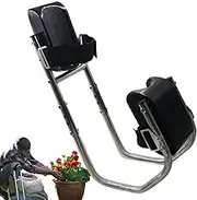 Knee Seat | Floor Work Kneeling Support - Removable Kneeler Stool with Adjustable Straps for Ankle Support Knee Protection for Gardening Weeding Seeding