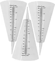 3pcs Rain Gauge Measuring Cup Outdoor Rainfall Meter for Garden Lawn Farming Weather Statistics