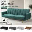 Levede Sofa Bed Futon Convertible Lounge Adjustable Recliner Couch 3 Seater
