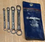 4 PIECE SHORT PATTERN SAE WRENCH SET, USA, NEW, POWERCRAFT. 1/4" - 3/4"