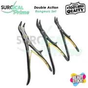 3pc Double Action Bone Rongeurs Black Double Joint Bone Forceps Orthopedics