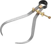 Carbon Steel High Accuracy Practical Leg Spring Calipers, Outside Spring Calipers, Spring Divider Calipers, for Making Leather Mechanical Process(150mm)