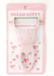 日本進口 Hello Kitty 廚房刨刀 粉色造型水果刨刀-超級BABY