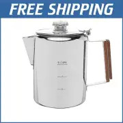 Ultimate 9-Cup Percolator Coffee Pot - Tough and Easy for the Outdoors