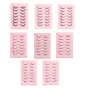 Cat-Eye Lashes Wispy Clear-Band 3D False Eyelashes Faux Wispy Eyelashes