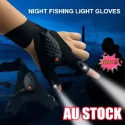 LED Glow Gloves Finger Reading Light Flashlight Outdoor Camping Work Lamp BH