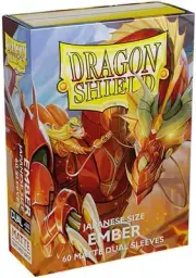 Dragon Shield: Matte Dual Mini Sleeves - Ember (60ct) USA Seller