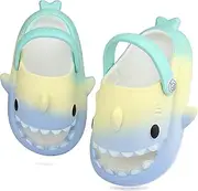 [LAKIGE] Kids Shark Sliders Summer Clogs Slides Sandals for Boys Girls Non-Slip Beach Pool Shower and Bathing Slippers