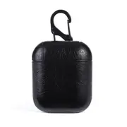 2PCS PU Leather Earphone Protective Case Cover for Apple AirPod - Black